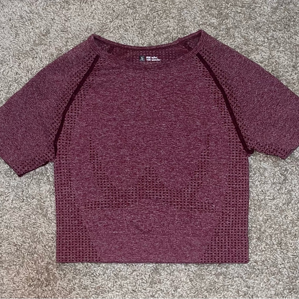 Maroon Short Sleeve Top